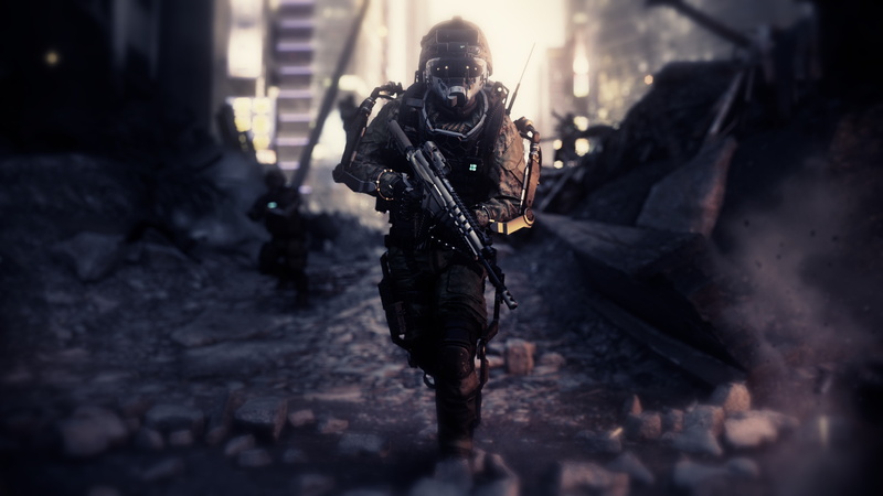 Call of Duty, Call of Duty: Advanced Warfare, PC gaming, 4K, machine gun, video games