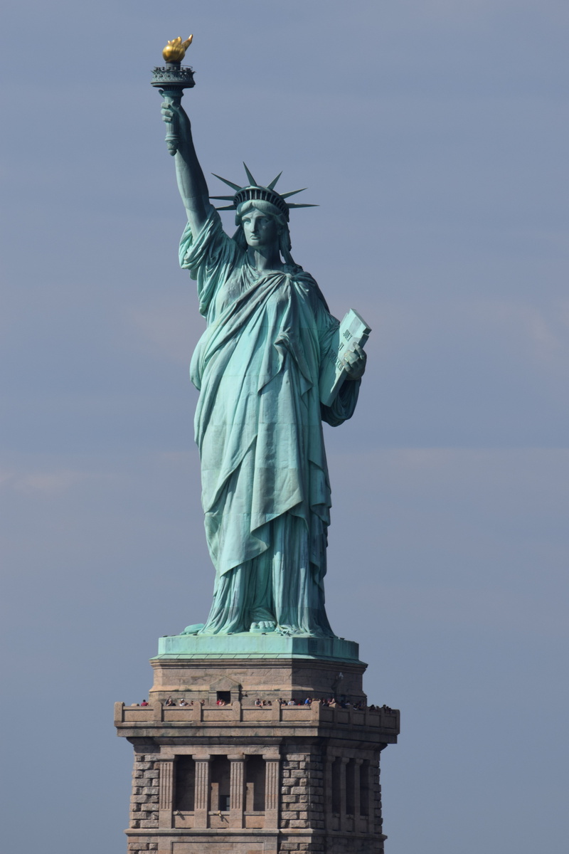 representation, art and craft, new York State, statue of Liberty, female likeness, united states, human representation, statue, travel, low angle view