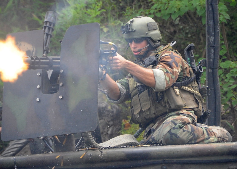 1080P, minigun, machine, weapon, military, gun