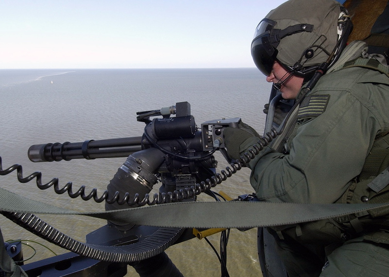military, gun, weapon, machine, 1080P, minigun