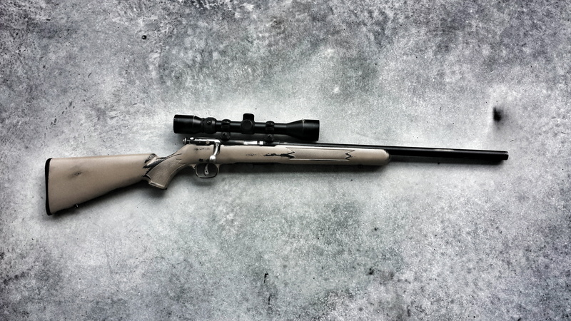 gun, close-up, conflict, rifle, nature, surveillance, security, technology, wall - building feature, weapons, black, sniper, day, brown, outdoors, Savage Mk II