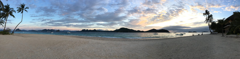 cloud - sky, tranquility, beauty in nature, sand, sky, scenics - nature, nature, sunset, beach, el nido, tranquil scene, horizon, 8K, no people, sea, outdoors