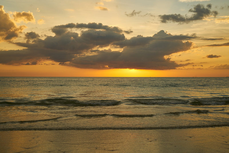 cloud - sky, ada, solar, sunrise, 5K, reflection, clouds, wave, orange, landscape, scenics - nature, summer, beach, coastline, marine, sunset, views of the sea