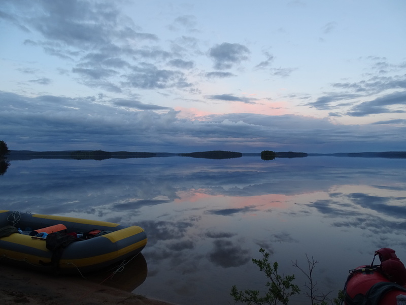 non-urban scene, one person, evening, nature, sunset, beauty in nature, landscape, vacation, summer, adventure, cloud - sky, mode of transportation, karelia