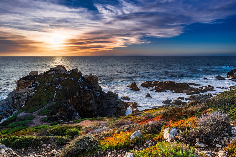 scene, island, california, wanderlust, cloud - sky, zeiss, scenics - nature, natural, beauty in nature, evening, holiday, turquoise, sea, sunlight, rock