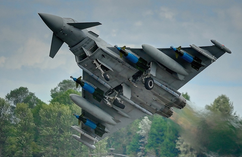 jet, army, german, typhoon, 720P, airplanes, military, aircraft, sky, eurofighter