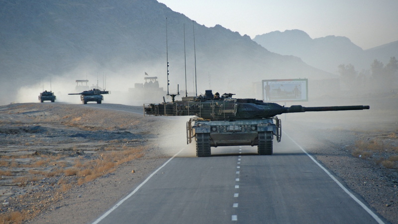 tanks, German Army, 4K, Afghanistan, road, battle, Leopard 2A6, tank