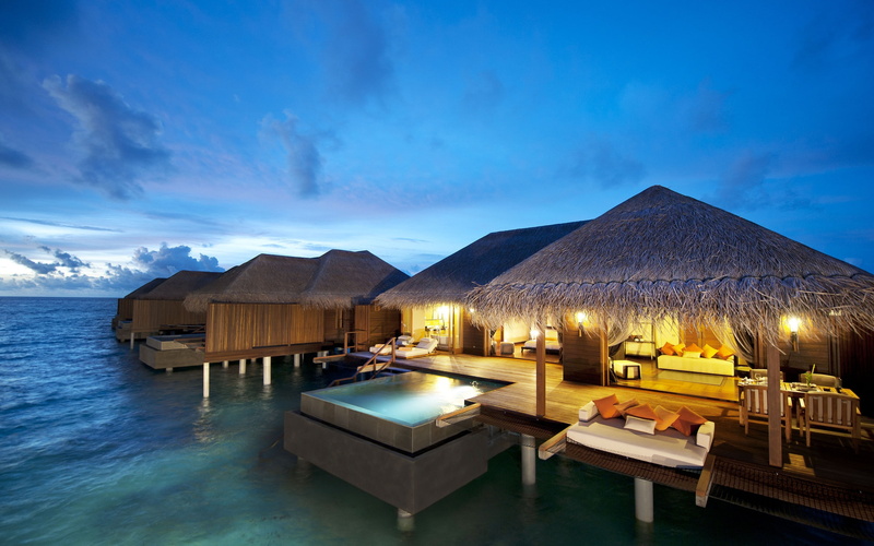 hotel, maldives, 2K, bungalow, Ayada Hotel, ayada, pool, ocean, brown