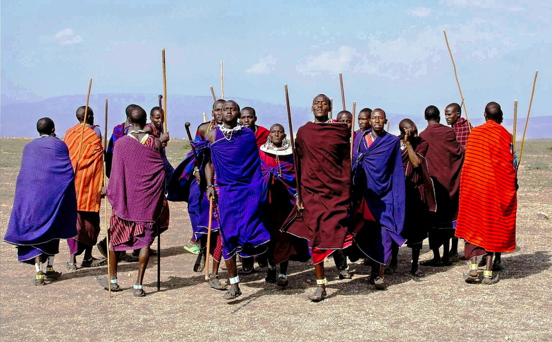 group, group of people, lifestyles, 1080P, standing, clothing, traditional clothing, brown, real people, africa, wild, tanzania, people, togetherness