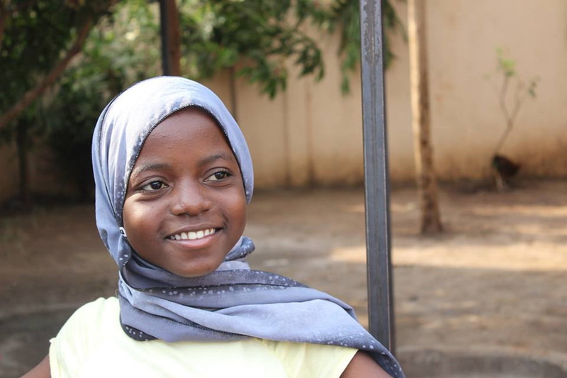 smiling, wearing, girl, women, headscarf, adult, traditional clothing, orphanage, child, kid, beautiful woman, tanzania, childhood, headshot, real people