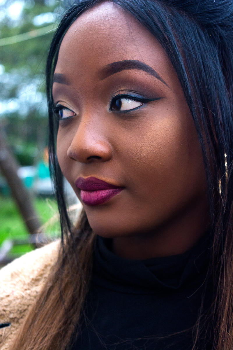 eyeliner, makeup, fashion, hairstyle, human face, beautiful woman, africa, kenya, canon, adult, closeup, real people, sony, women, lifestyles, one person