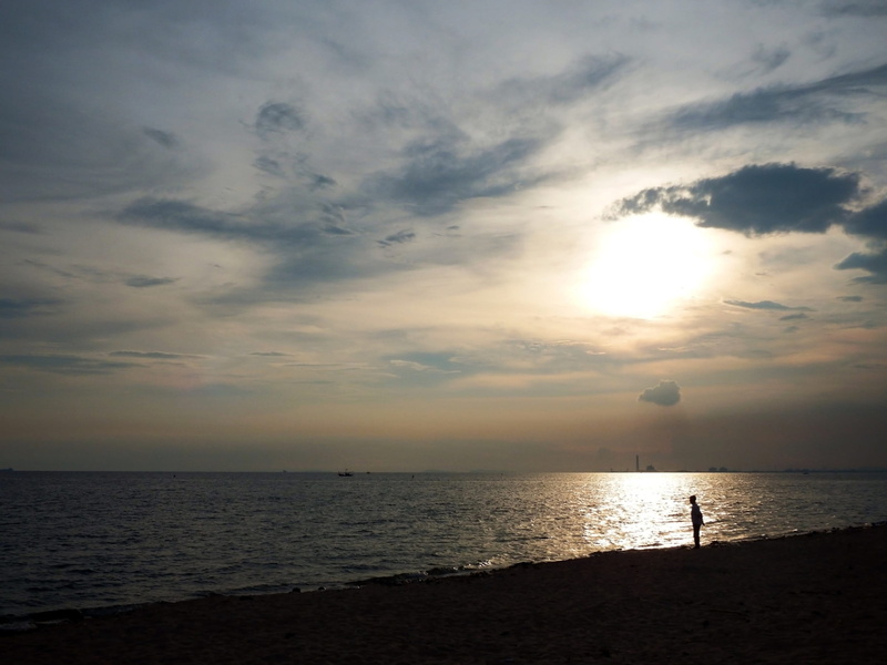 alone, skyscape, tranquility, beach, sea, beauty in nature, silhouette, sky, paradise, land, sunrise, relax, dusk, landscape, hot, sun, 2K, real people