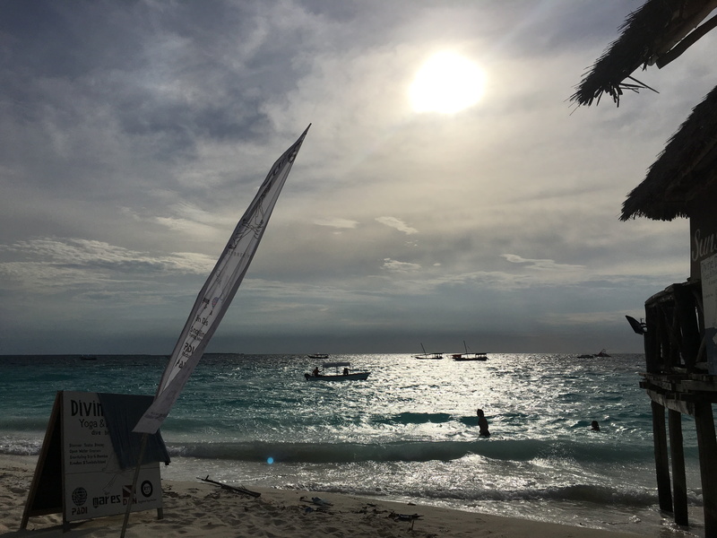 sky, ocean, scenics - nature, land, beauty in nature, tranquil scene, zanzibar, beach, africa, sunlight, tranquility, nature, outdoors, day, water, horizon