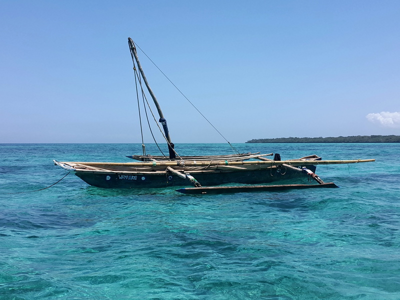 beauty in nature, Holidays, Ocean, nautical vessel, turquoise colored, scenics - nature, Africa, day, fishing boat, Boat, 4K, sky, horizon, transportation