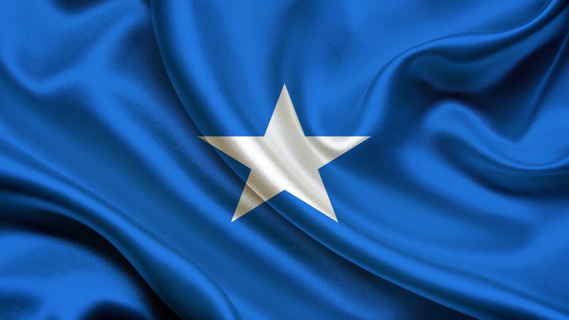 silk, rippled, Background, satin, full frame, textile, indoors, folded, no people, shape, Flag, backgrounds, shiny, star shape, pattern, 2K, Somalia, bright