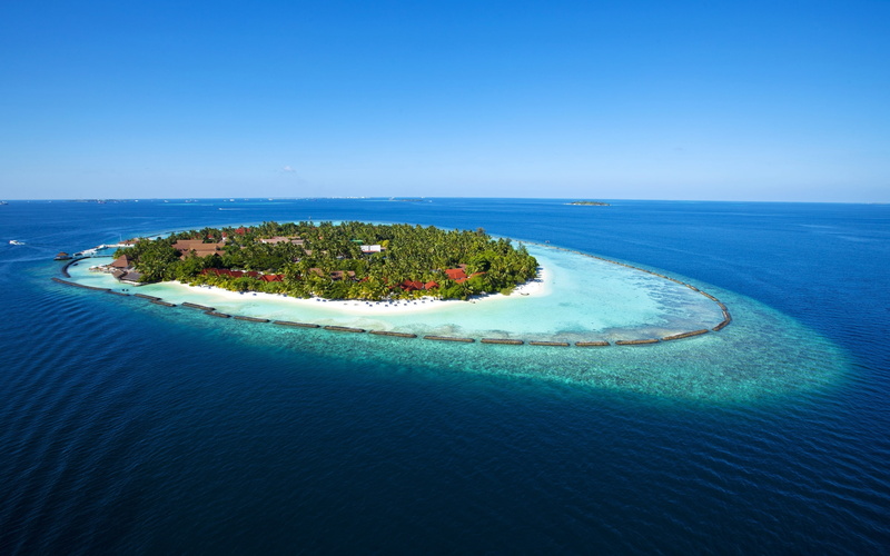 Blue, Island, 2K, Maldives, Water, Paradise, Sea
