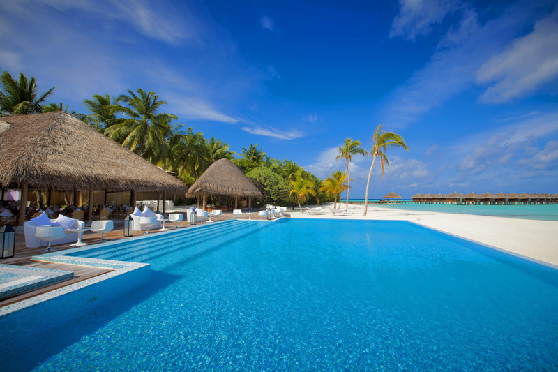 swimming pool, swimming, pool, ocean, 2K, maldives