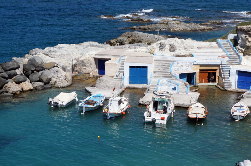 rock - object, waterfront, nautical vessel, little boat, water, greece, yacht, fishing boat, beach, Houses, sea, land, FishermenS, rock, high angle view