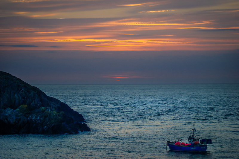 coast, vacations, clouds, water  wave, cloud, water, blue  hour, boat, twilight, sun, fishing, trawler, outdoors, blue, coastline, dusk, islan, summer