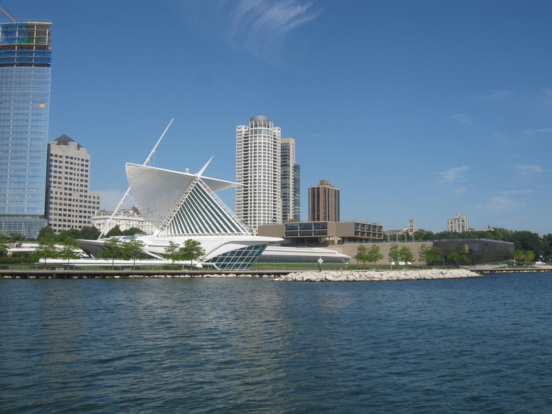 city, sky, structure, modern, office building exterior, harbor, urban, no people, usa, lake, skyline, outdoors, building, skyscraper, building exterior