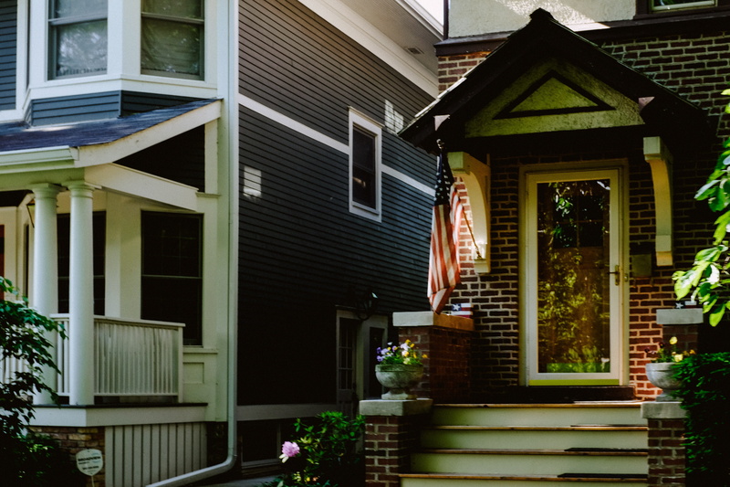 american, facade, midwest, front, row, real, middle, row house, usa, sunlight, america, estate, neighborhood, city, ranch, nature, flag, residence, class