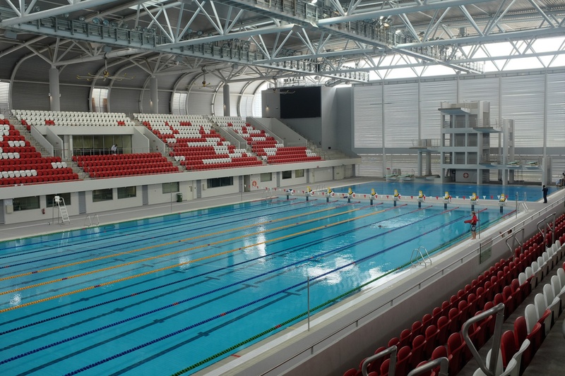 fitness, swimming, lighting, railing, swim, no people, wellness, stadium, nature, 1080P, photography, competition, watersport, pool, man, day, olympic swimming pool