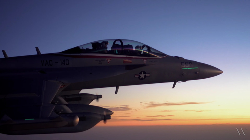 Boeing E/A-18G Growler, jet fighter, no people, military, USS Harry S. Truman, United States Navy, cockpit, gray, airplane, side view, 1080P, nature, air force