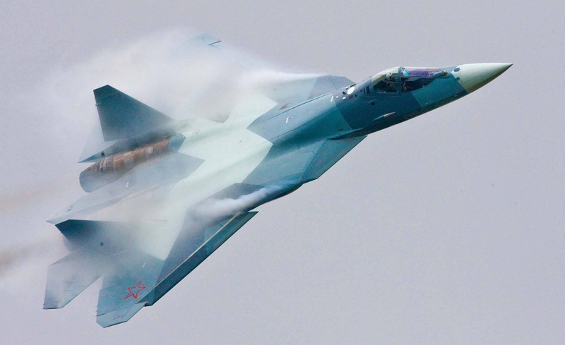 fighter plane, 1080P, transportation, on the move, air force, speed, motion, outdoors, nature, Sukhoi PAK FA, Russian Air Force, day, mode of transportation