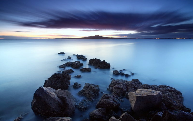 water, oceanview, desktop, 2K, rocks, sky, splashing