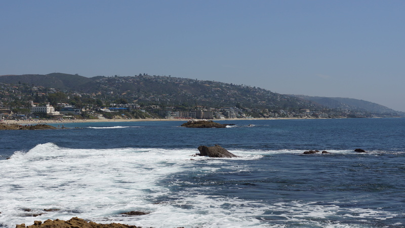 outdoors, motion, beauty in nature, 5K, california, scenics - nature, waterfront, dana point, wave, sea, laguna beach, water, summer, land, rocks, sky