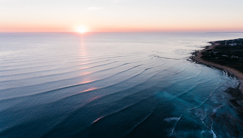 seascape, travel Destinations, ocean, pacific Ocean, southern California, drone, sunrise, horizon, vacations, uSA, travel, cloud - Sky, sun, horizon Over Water