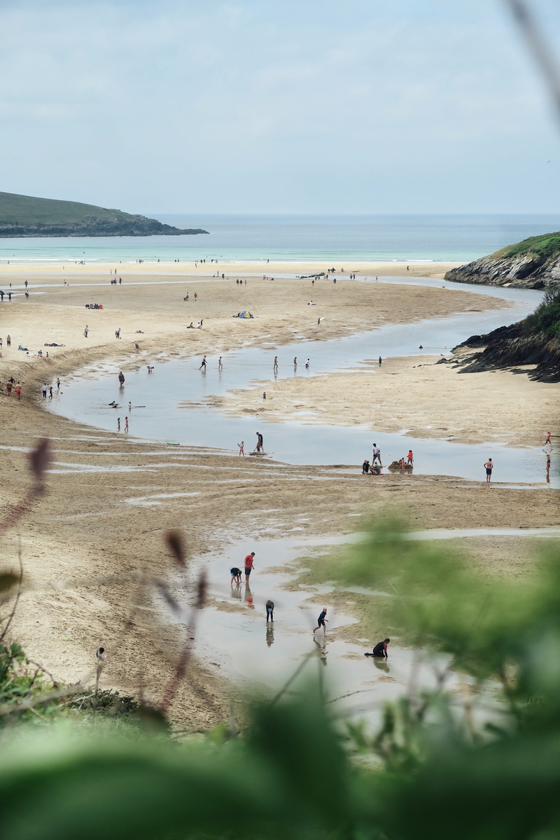 vacations, person, real people, 5K, sand, nature, beach, water, lifestyles, tourist, horizon, cornwall, cornwall beach, seaside, scenics - nature, river