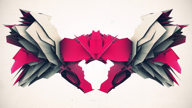 crabs, 1080P, digital art, render, simple background, abstract