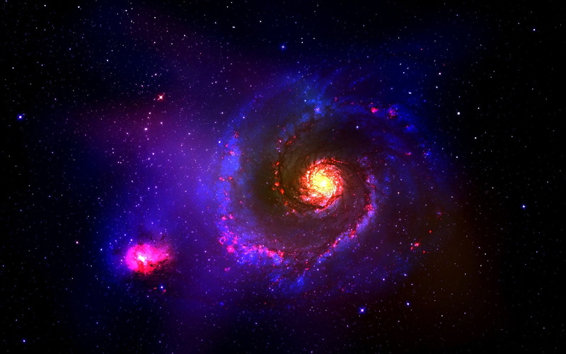 nature, nebula, science, beauty in nature, constellation, sky, blue, exploration, space, no people, space exploration, star field, 1080P, night, outdoors