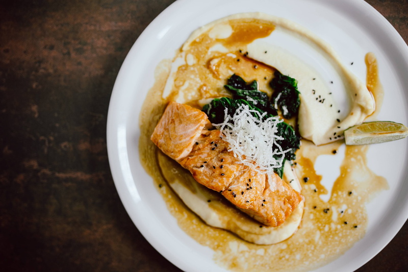 serving size, vegetable, ready-to-eat, breakfast, crockery, fish, table, seafood, plate, food And Drink, freshness, food, meal, lunch, high angle view
