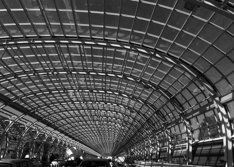 motion, day, tunnel, rail transportation, pattern, transportation, modern, built structure, city, mode of transportation, arch, poland, warszawa, travel destinations