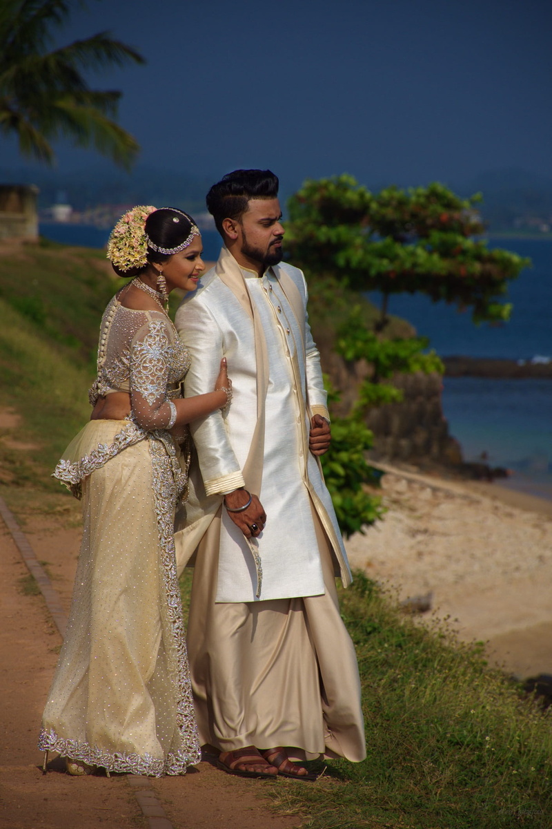 togetherness, Wedding, outdoors, standing, nature, positive emotion, couple - relationship, love, real people, lifestyles, fashion, two people, traditional clothing