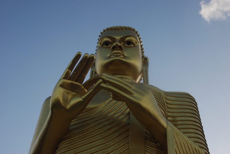 art and craft, belief, no people, idol, sculpture, gold colored, representation, architecture, asia, buddhism, sky, religion, srilanka, spirituality, craft