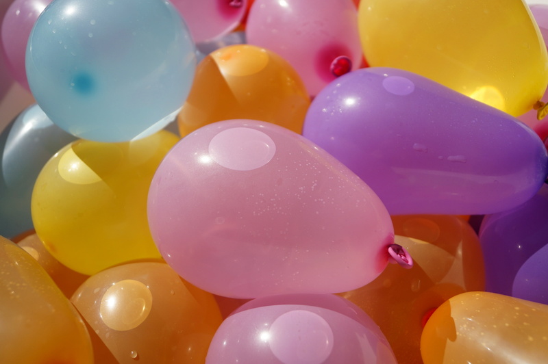 flying, vulnerability, shiny, toy, party - Social Event, variation, lot, fragility, yellow, rubber, blue, balloons, close-up, decoration, joy, helium, inflatable