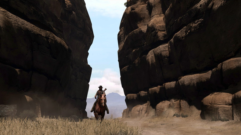 dead, hd, brown, illustration, 1080P, man, video games, redemption, horse, red, riding