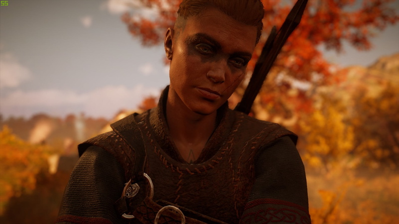 tattoo, Assassins Creed: Valhalla, 1080P, raven, Eivor