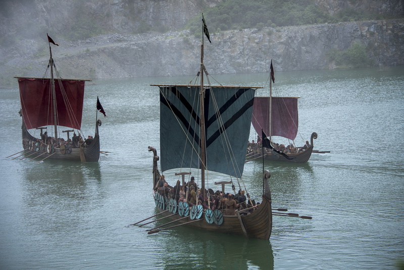 gondolas, nature, river, brown, nautical vessel, The Vikings, wooden post, sea, no people, fishing boat, sailboat, building exterior, Vikings, 1080P, architecture