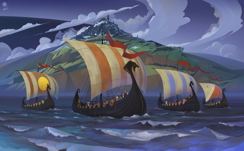 Video Game, The Banner Saga, Ship, 1080P, Drakkar