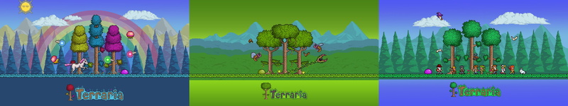5K, jeu, multiple, monitor, game, triple, videogame, screen, multi, terraria