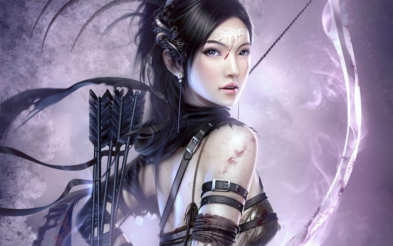 women, x, mario, fantasy, hd, 1080P, art, wibisono, abstract, archers