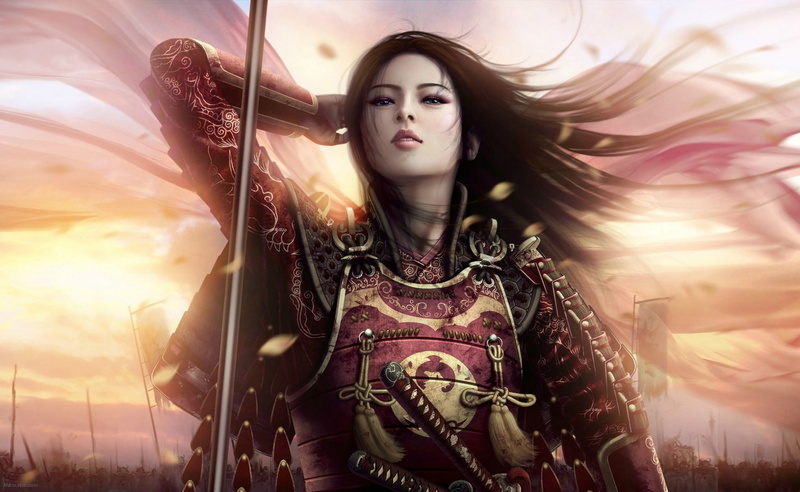 Legend of the Five Rings, anime girls, 1080P, fantasy art, fantasy girl