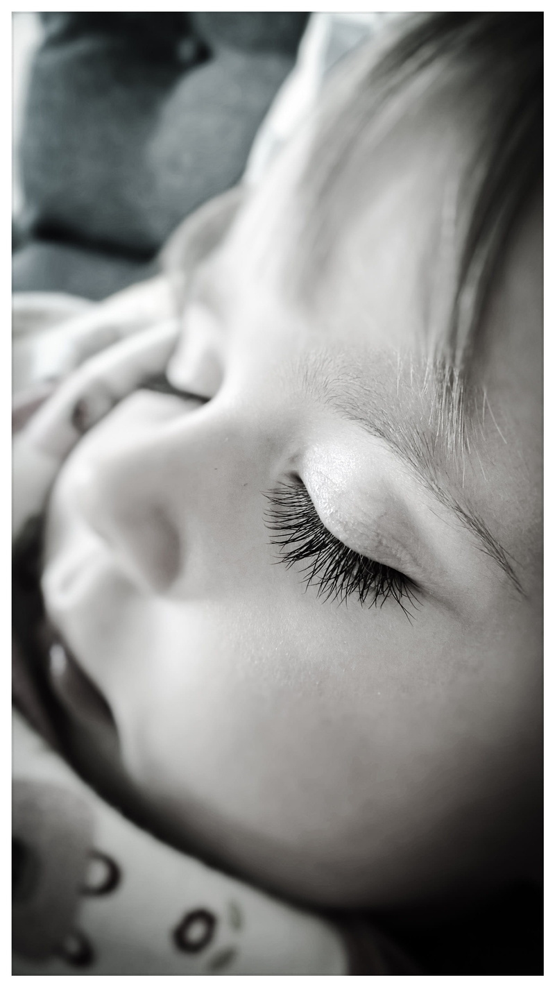 human face, face, black white, sleeping, looking away, portrait, family, auto post production filter, dream, girl, close-up, young, photography, resting