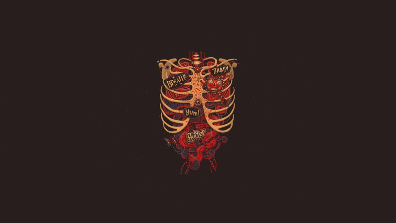 animal representation, design, red, art and craft, no people, animal, artwork, creativity, cut out, yellow, decoration, ornate, digital art, 1080P
