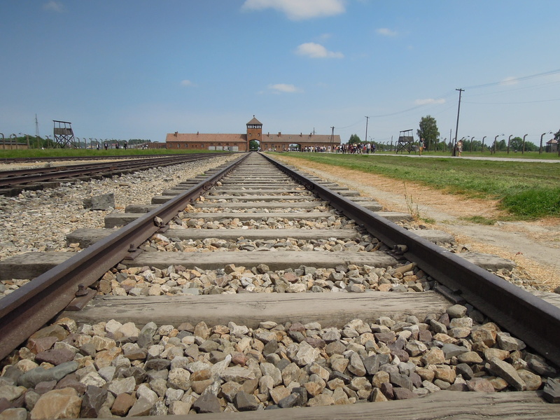 Massacre, solid, Birkenau, no people, house, old, 2K, rail transportation, auschwitcz, long, parallel, day, pebble, stone - object, old building, houses