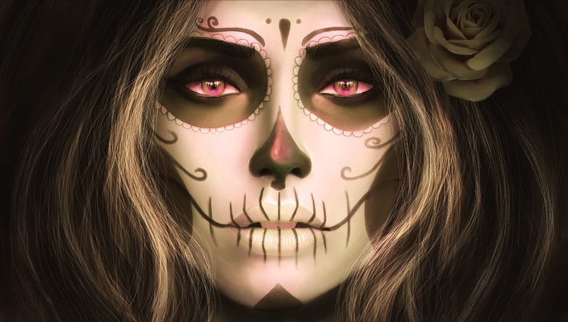 filter, Sugar Skull, 1080P, Santa Muerte